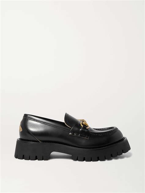 gucci baby leather horsebit loafers|gucci horsebit platform loafer.